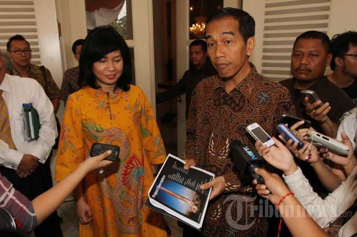 Dirut Pertamina Bertemu Jokowi