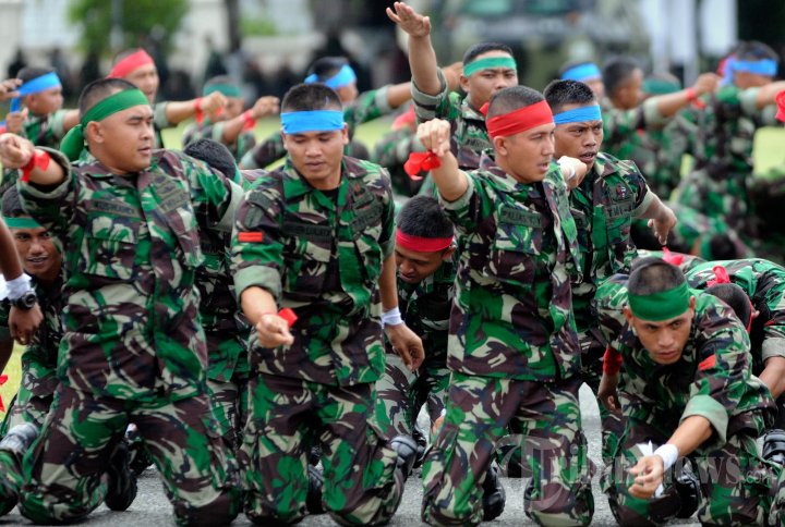 Persiapan HUT ke 68 TNI di Banda Aceh