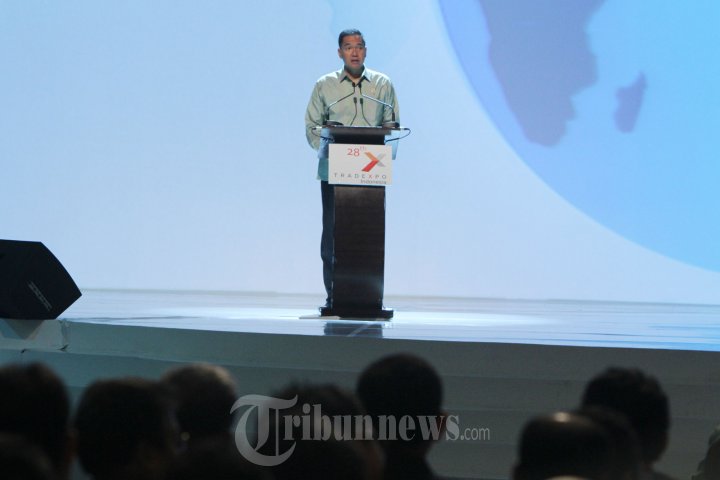 Gita Wirjawan Beri Sambutan Trade Expo Indonesia 2013