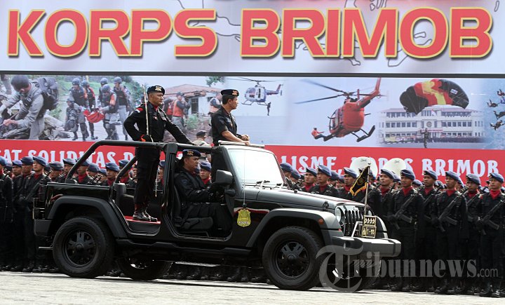 Kapolri Pimpin Upacara HUT Brimob