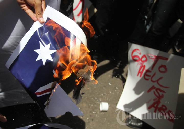 Demo Penyadapan di Kedutaan Australia