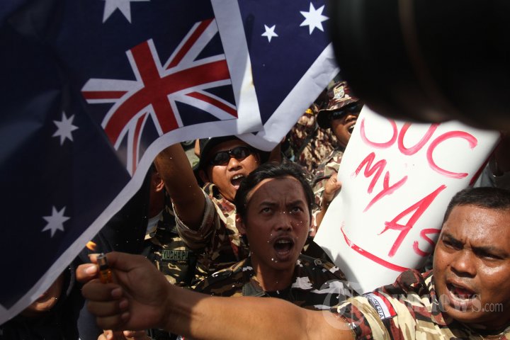 Demo Penyadapan di Kedutaan Australia