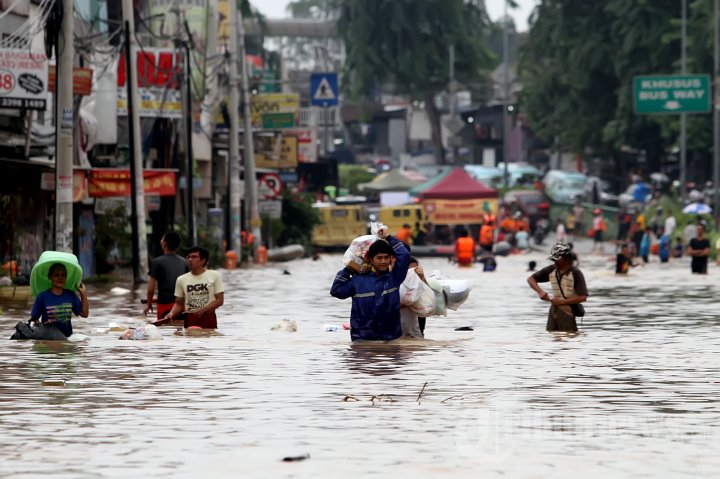 Banjir di Bidara Cina Jatinegara