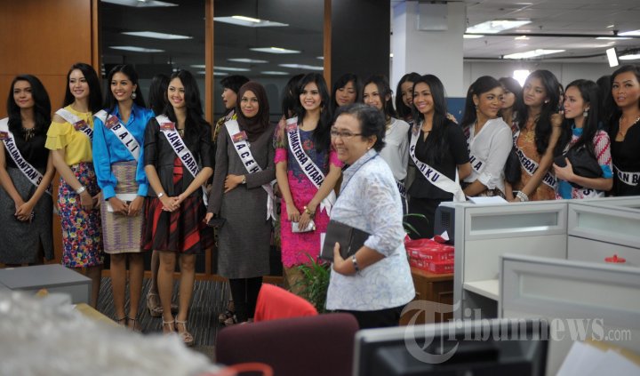 Finalis Puteri Indonesia Berkunjung ke Kompas