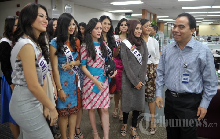 Finalis Puteri Indonesia Berkunjung ke Kompas