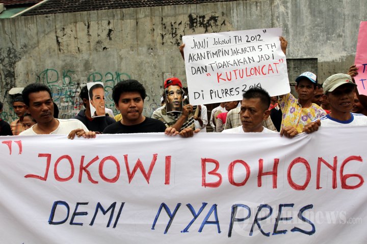 Aksi Tolak Jokowi Jadi Capres PDIP