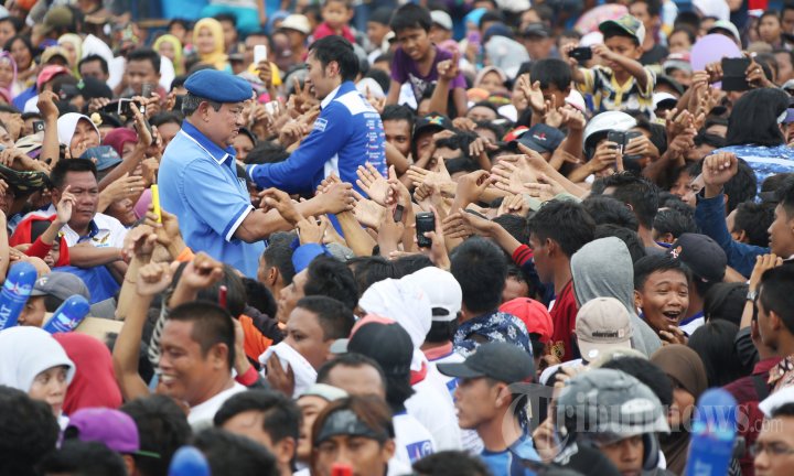 Presiden SBY Kampanye Partai Demokrat di Lampung
