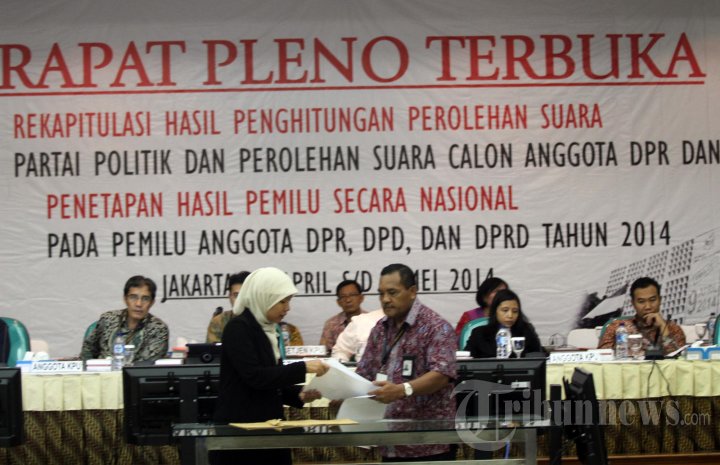 KPU Rapat Rekapitulasi Nasional
