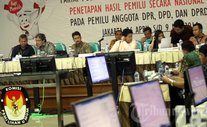 KPU Rapat Rekapitulasi Nasional