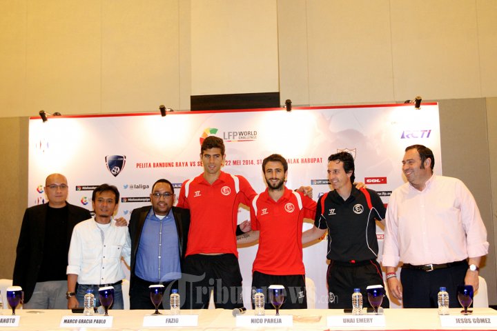 Marco Gracia Paulo Konpers Pertandingan PBR Vs Sevilla FC