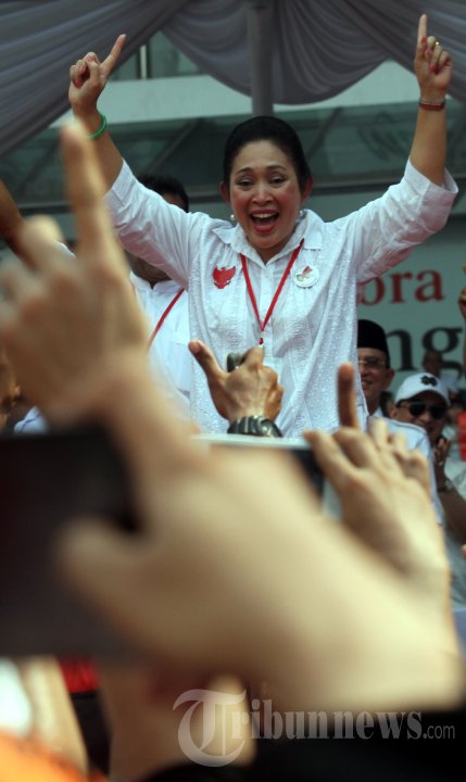 Titi Soeharto Hadriri Kampanye Akbar Prabowo