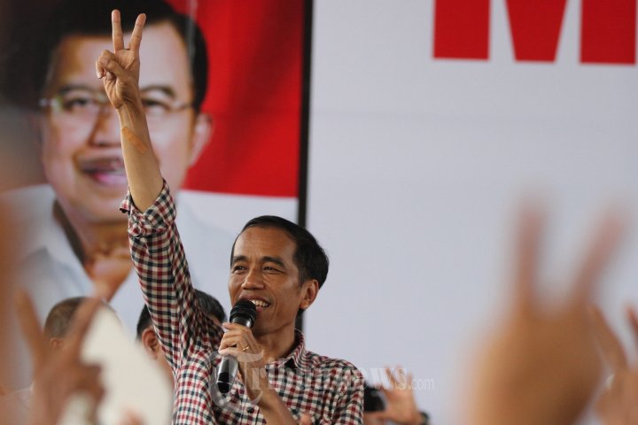 Capres Jokowi Kampanye di Palembang