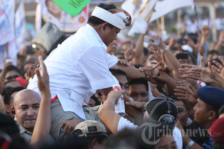 Prabowo Kampanye di Denpasar Bali