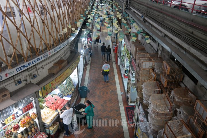 Suasana Pasar Mercado Central Belo Horizonte Brasil