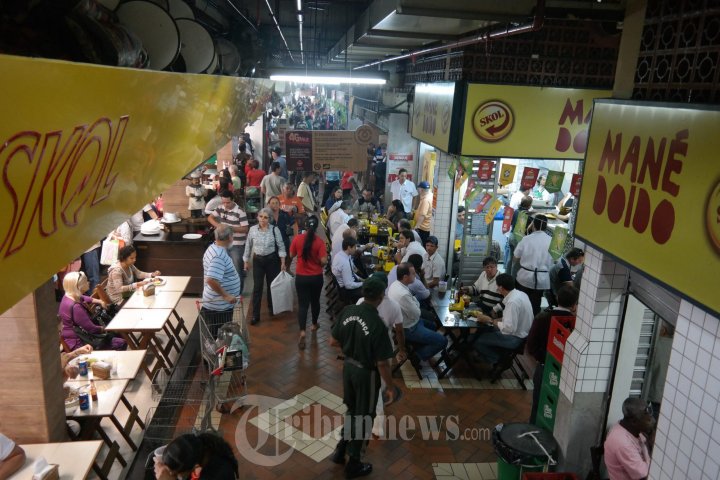 Suasana Pasar Mercado Central Belo Horizonte Brasil