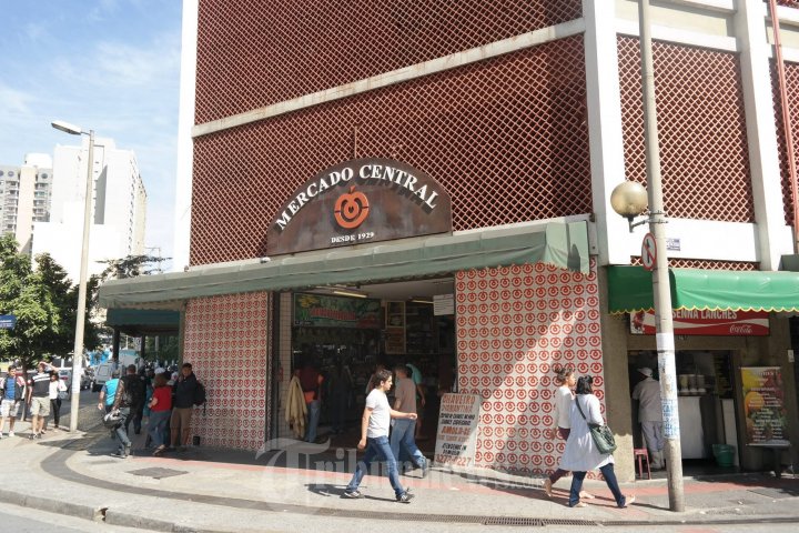 Suasana Pasar Mercado Central Belo Horizonte Brasil