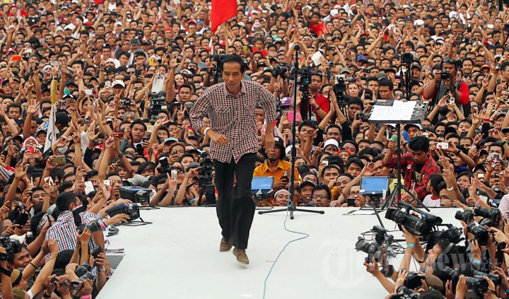 Joko Widodo di Konser Salam 2 Jari