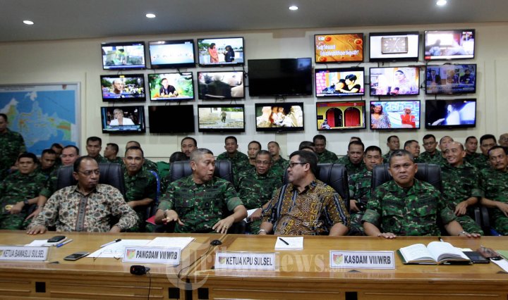 Telekonfrensi KSAD Kesiapan Pengamanan Pilpres 2014