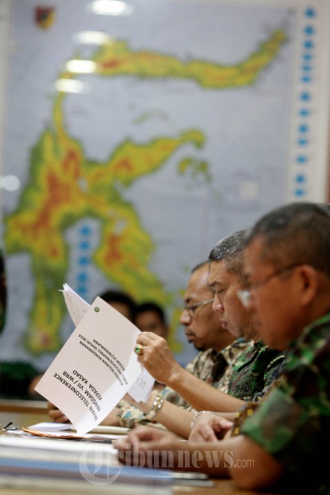 Telekonfrensi KSAD Kesiapan Pengamanan Pilpres 2014