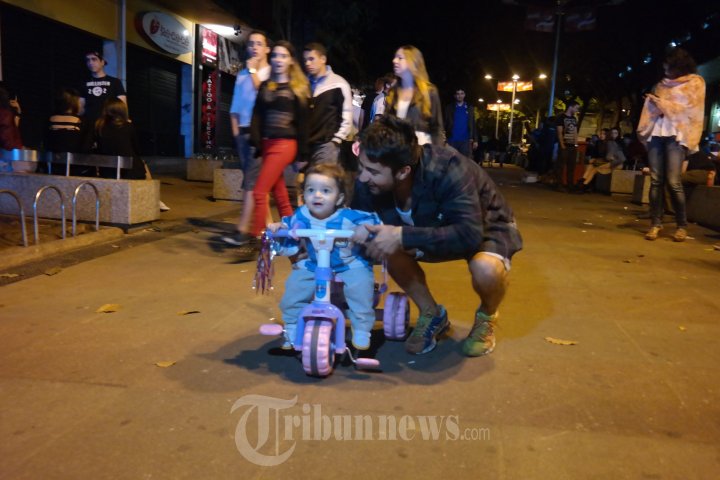 Suporter Argentina Berpesta di Brasil