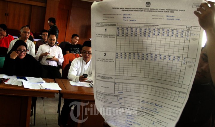 Rekapitulasi Perhitungan Suara Pilpres 2014 di Menteng
