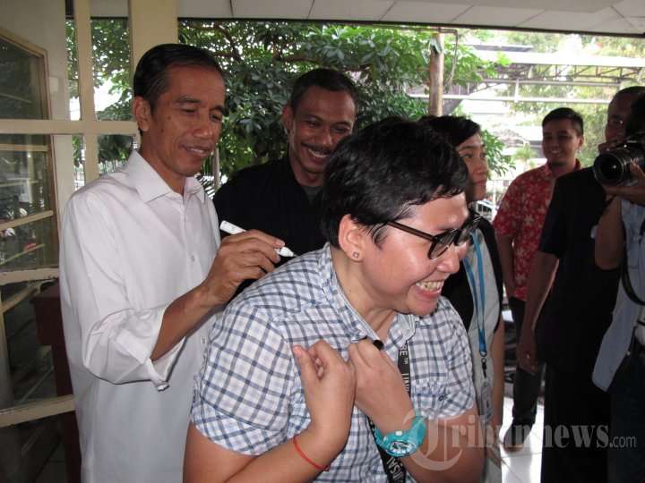 Jokowi Kunjungi Tribunnews dan Kompas Gramedia