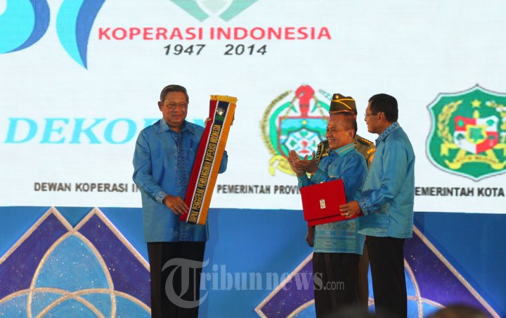 Presiden SBY Memberi Sambutan Harkopnas Ke-67