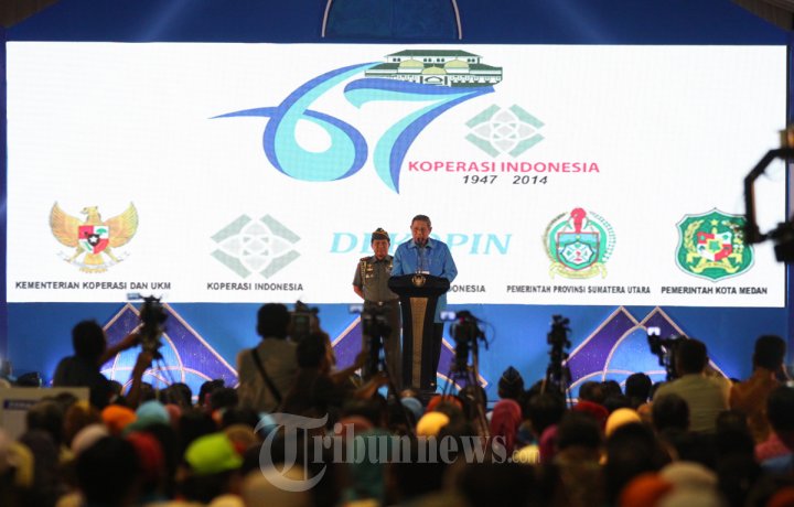 Presiden SBY Memberi Sambutan Harkopnas Ke-67
