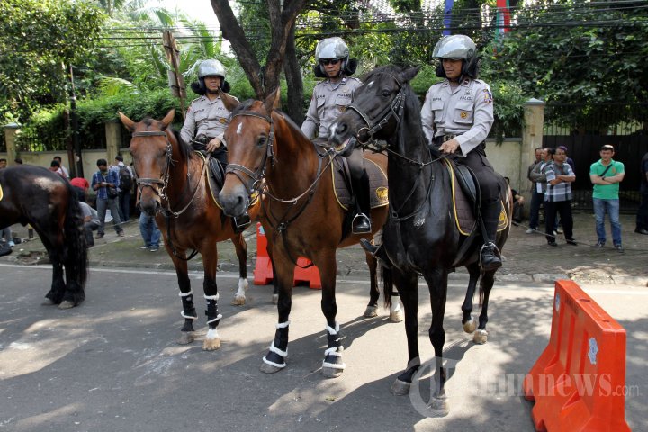 Penjagaan KPU Diperketat Jelang Pengumuman Hasil Pilpres