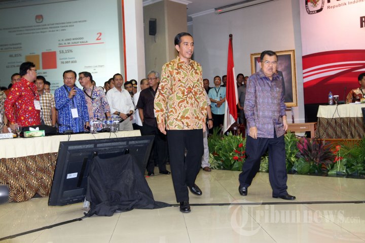 Joko Widodo-Jusuf Kalla Memenangkan Pilpres 2014