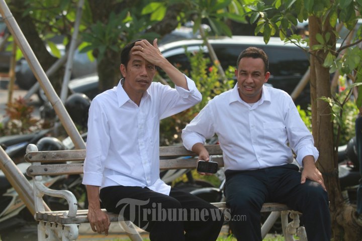 Capres Jokowi Kunjungi Waduk Pluit