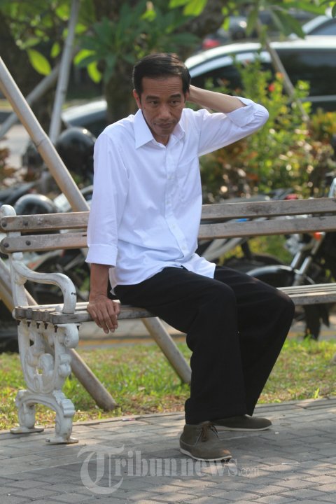 Capres Jokowi Kunjungi Waduk Pluit