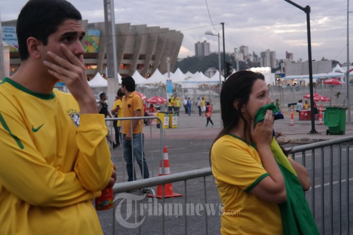 Suporter Brasil Sedih Brasil Gagal Ke Final Piala Dunia