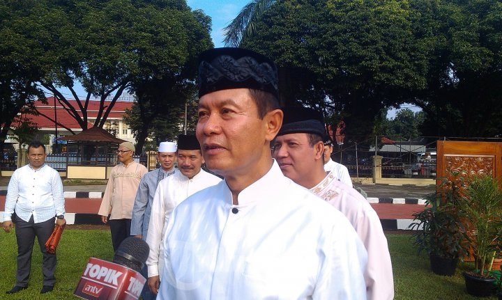 Kapolri Jenderal Pol Sutarman Shalat Idul Fitri