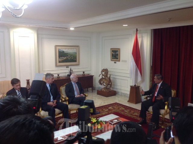 Presiden SBY Terima Enam Senator AS Dipimpin John McCain