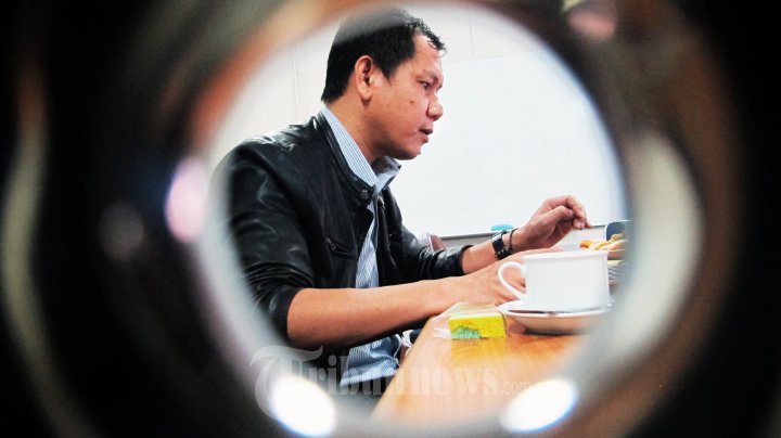 Indra J Piliang di acara Tribun LiveChat