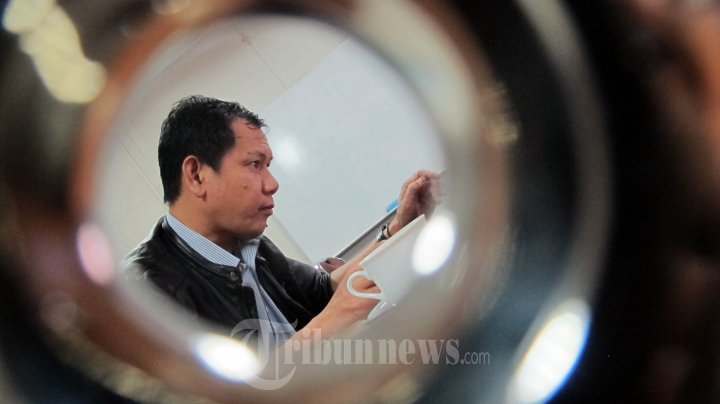 Indra J Piliang di acara Tribun LiveChat