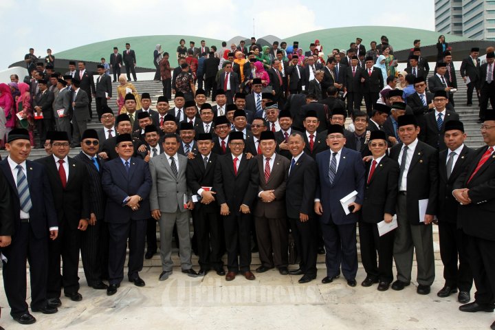 Foto Bersama Usai Mengikuti Pidato Kenegaraan Presiden SBY