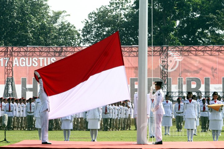 Prabowo Hatta Upacara Kemerdekaan