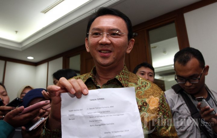 Ahok Mundur dari Partai Gerindra