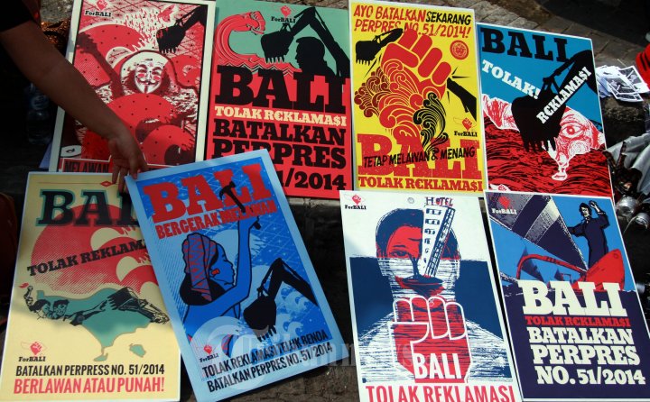 Aktivis Demo Tolak Reklamasi Bali