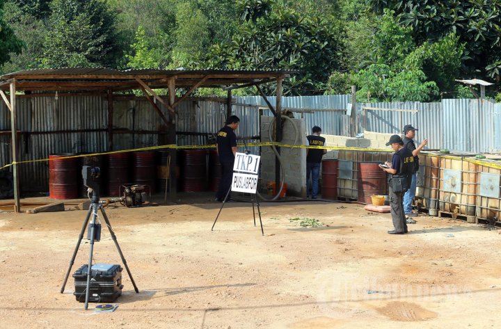 TKP Bentrok TNI dengan Polisi di Batam