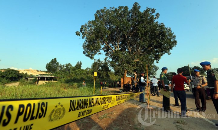 TKP Bentrok TNI dengan Polisi di Batam
