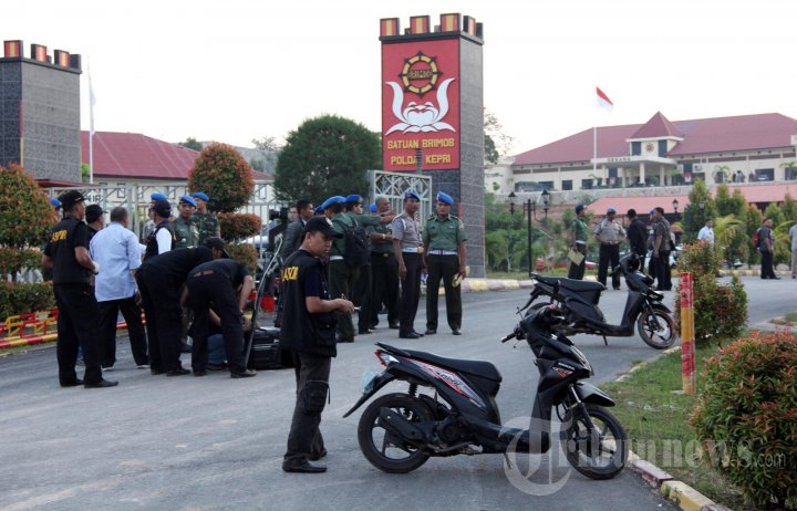 TKP Bentrok TNI dengan Polisi di Batam