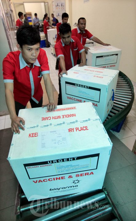 PT Bio Farma Kirim Vaksin Jerap TD ke Lampung