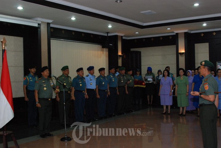 23 Pati TNI Naik Pangkat di Surabaya
