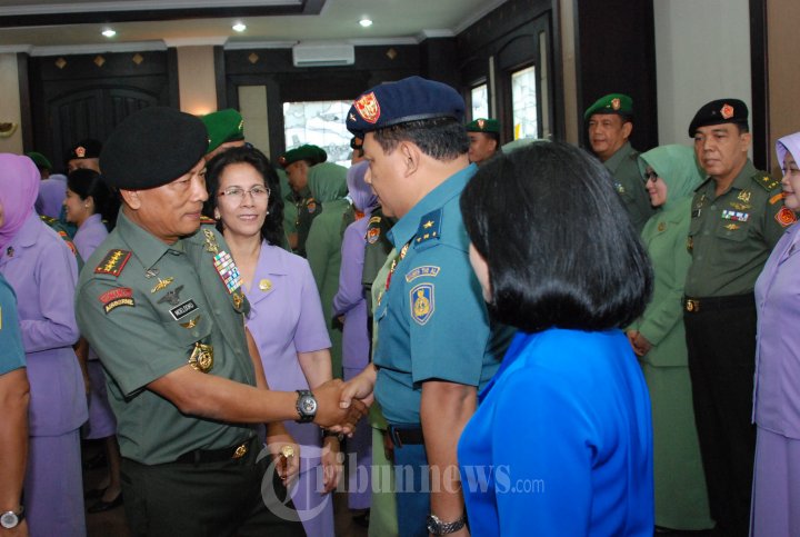 23 Pati TNI Naik Pangkat di Surabaya