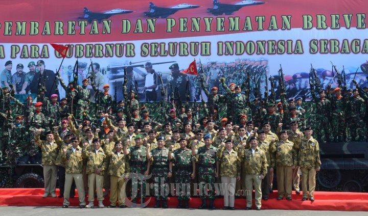 Panglima TNI Lakukan Upacara Pembaretan 29 Gubernur