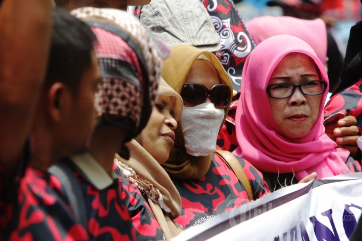 Unjuk Rasa Laskar Dewaruci Ajukan Gugatan UU Pilkada