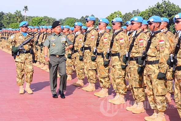 208 Prajurit TNI Siap Bertugas di Kongo dan Afrika Tengah